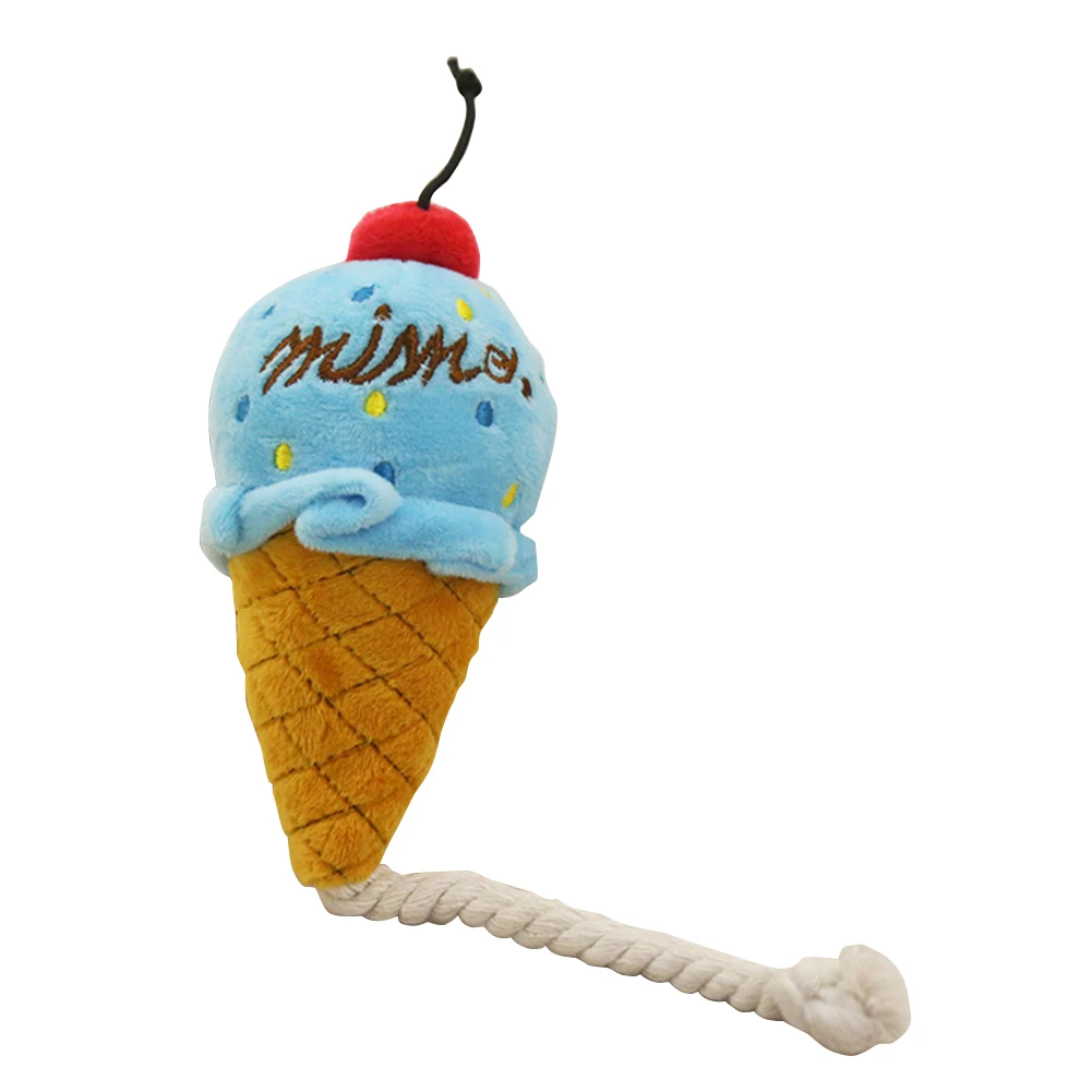 TINGHAO Милая брикет писк питомца жевательное мороженое звуковые игрушки | Дом и сад