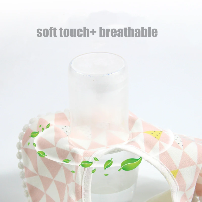 2020 New Arrival Cotton Baby Bibs TPU Waterproof Burp Clothes Double Layer Toddler Feeding Boys Girls Round Smock | Детская одежда и