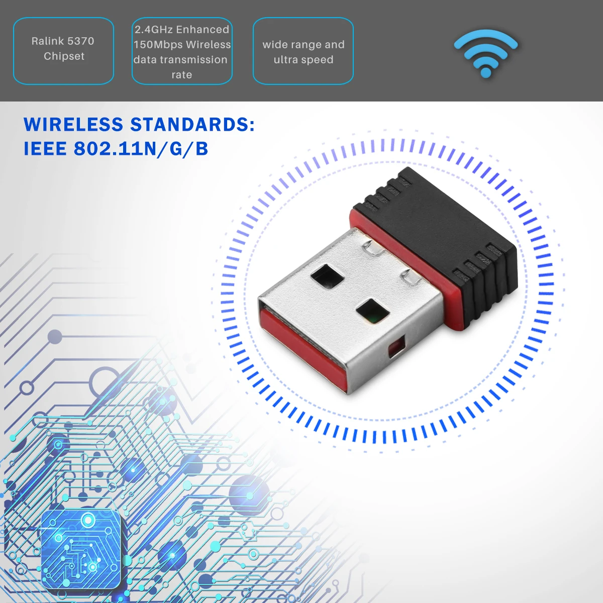 USB адаптер Wi Fi для настольного ПК сетевая карта Windows 10 8 7 Raspberry Pi Pi2|USB-гаджеты| |