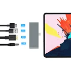 Usb-хаб для iPad Pro Type-C мобильный адаптер с USB-C PD Зарядка 4K HDMI USB 3,0 и 3,5 мм разъем для наушников 2020 планшет