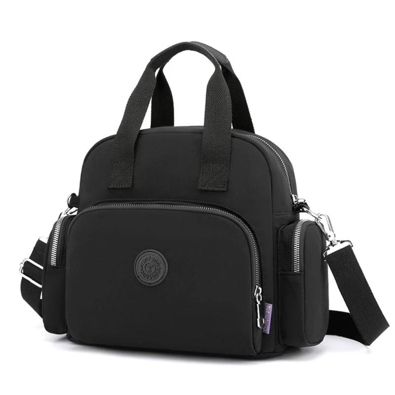 

8 Colors Women Shoulder Bag Multi Functional USB Charge Large Capacity Solid Ladies Handbag Zipper Female Crossbody Bag
