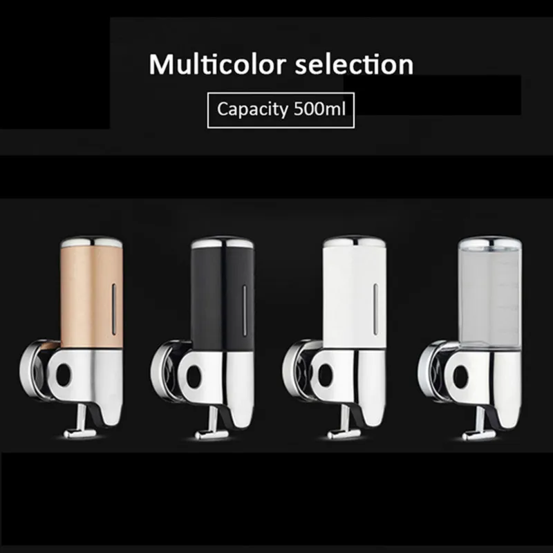 

Soap Dispensers 500ml Hand Soap Dispenser Stainless Steel Bathroom Shower Lotion Shampoo Wall Mount Liquid Soap Dispensers