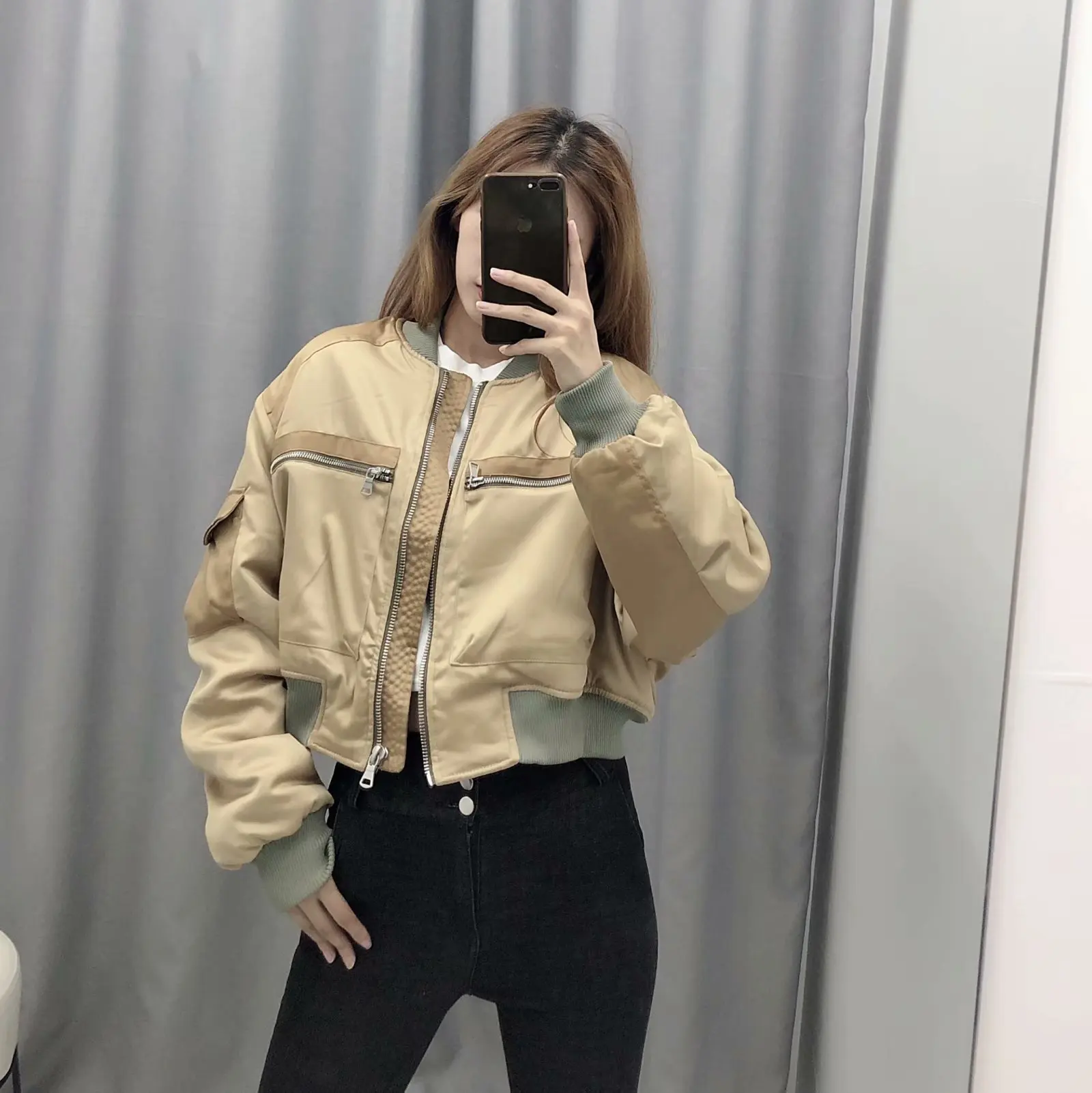 Новая Осенняя короткая бейсбольная куртка 2020 Женская Повседневная Свободная