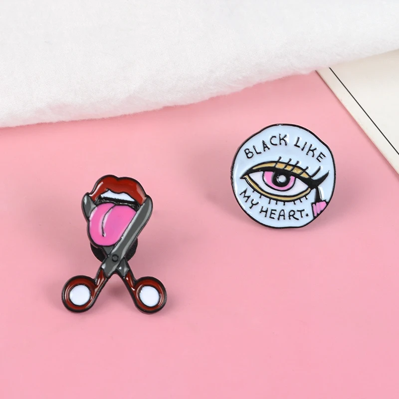 Значок в виде ножниц для мужчин и женщин аксессуары летних сумок шляп рубашек