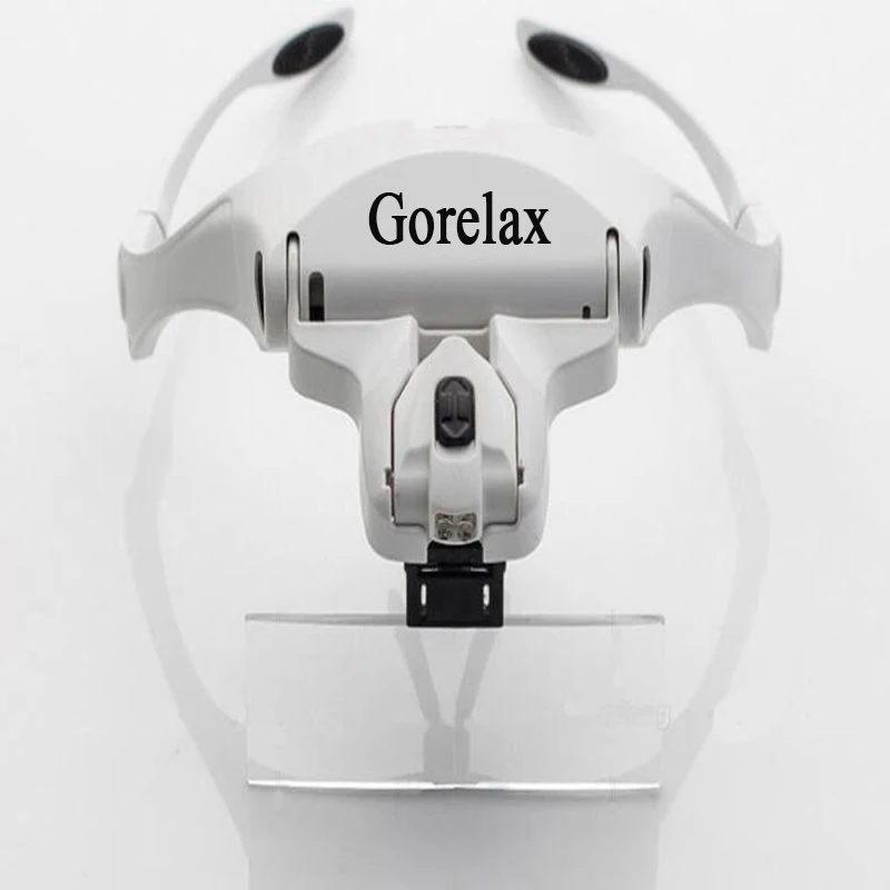 Увеличительные очки с 5 линзами Лупа со светодиодной подсветкой сменные линзы