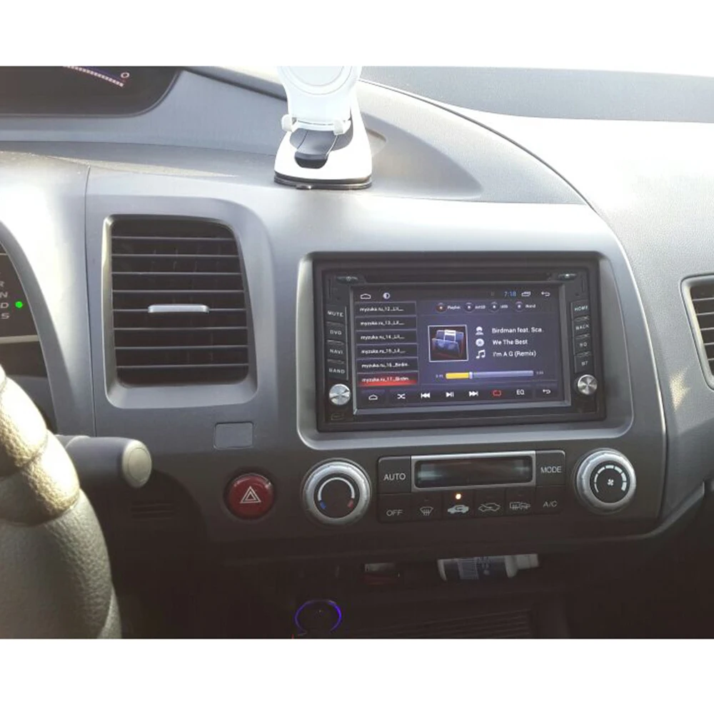 Двойной Din радио фасции для Honda Civic DVD стерео панель Установка отделка комплект рамки ободок провода ISO жгут