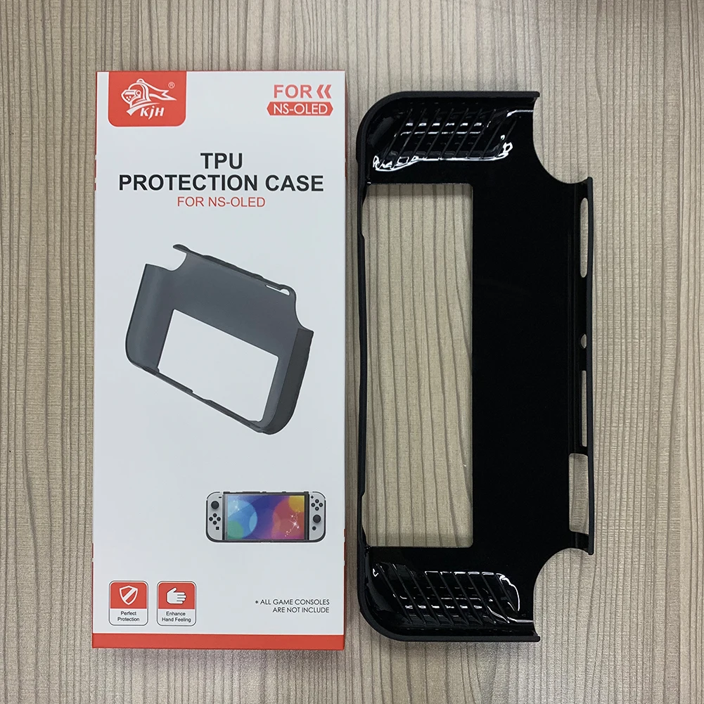 TPU Protective Cover Fit for Nintendo Switch OLED Game Console Anti-fall Shockproof Anti-slip Guard Shell Skin | Электроника