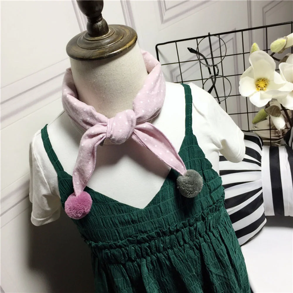 

Candy Color Baby Girls Boys Bibs Dot Triangle Collar Scarves Baby Girl Cotton Scarf Kids Neck Collar Scarves for Baby Gift
