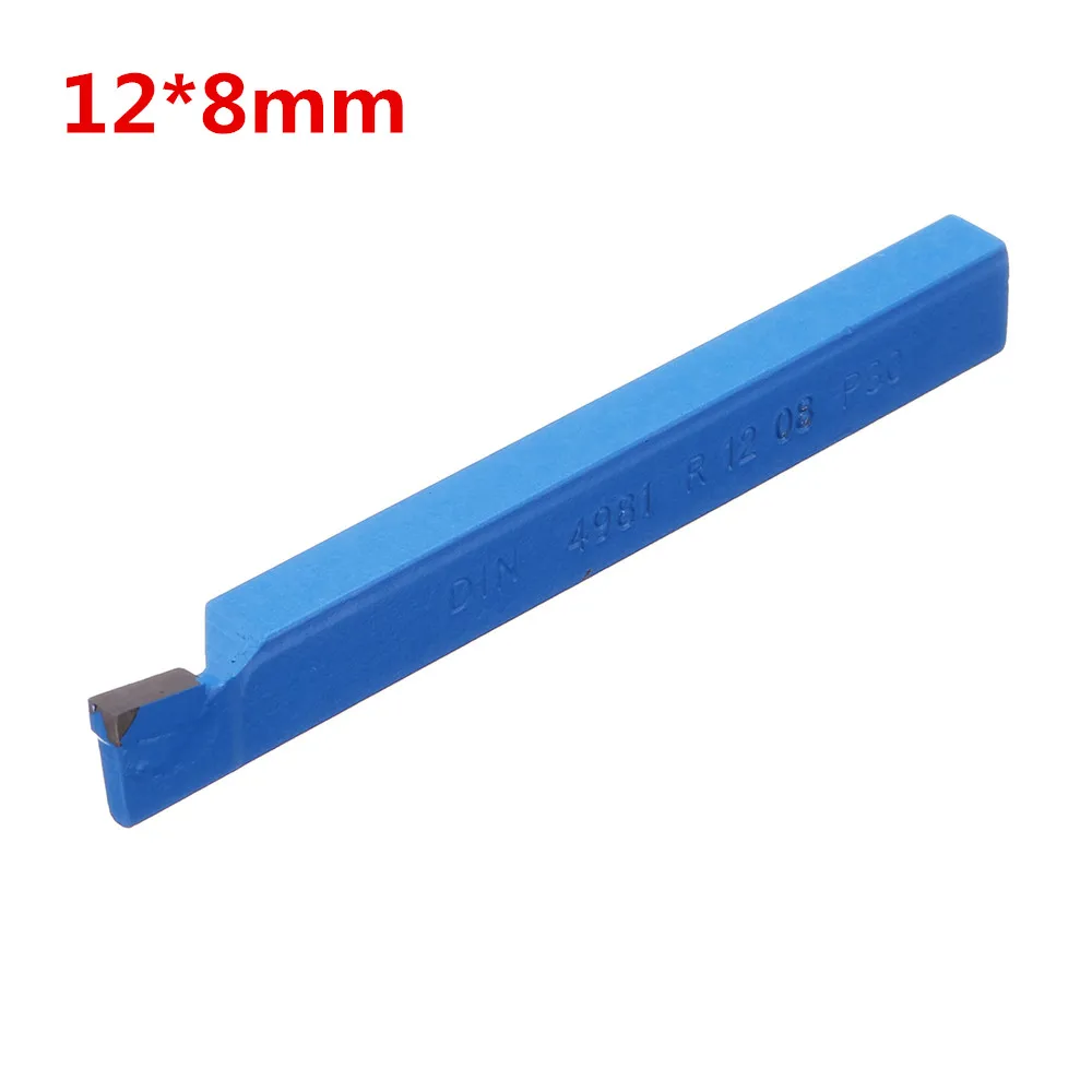 

Blue 12x8mmx100mm YT5 Carbide Tipped High Hardness Lathe Cutting Tool Turning Tool