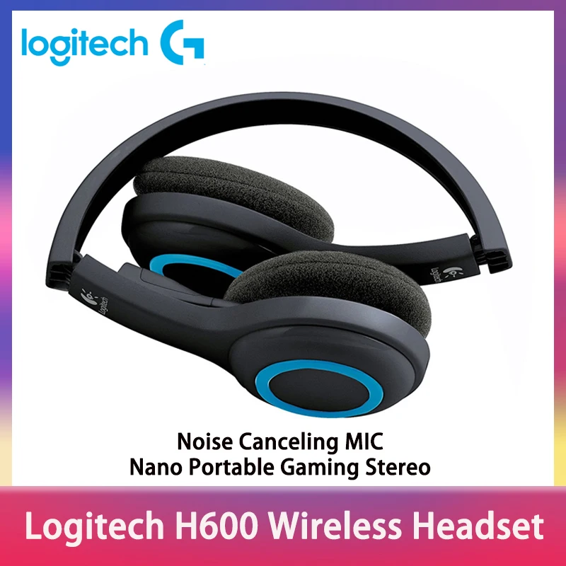 Беспроводная гарнитура Logitech H600 с шумоподавлением нано портативные игровые