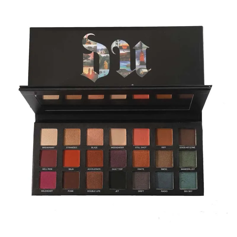 Блестящие матовые тени для век с животными 21 цвет Палетка макияжа пигментная