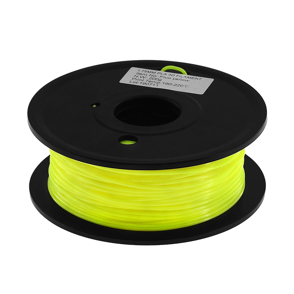 Нить для 3d принтера, много цветов на выбор, PLA 1,75 мм, для MakerBot RepRap, пластиковые резиновые расходные материалы, материал 0,2/кг, 58 метров