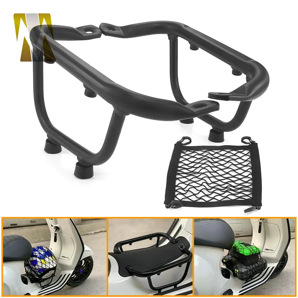 Motorcycle Accessories Luggage Rack Holder Mesh Footboard Package Bracket For  Sprint Primavera 125 150 2013-2019 2020 2021