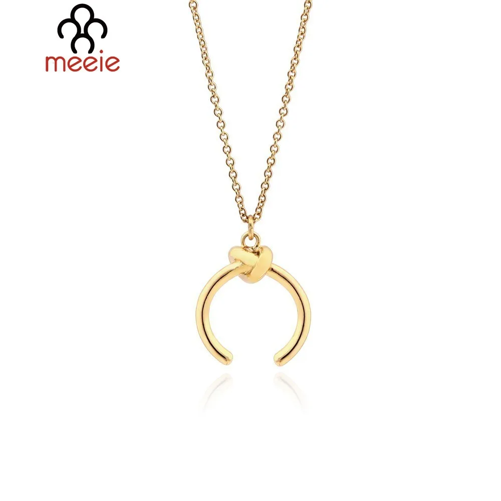 MEEIE высокое качество 100% медь золото ожерелье и Подвеска для женщин цепочка