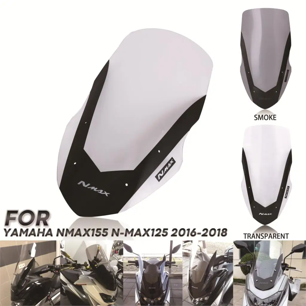 

Для Yamaha NMAX155 NMAX125 NMAX 155 125 2016-2018 аксессуары для мотоциклов лобовое стекло дефлектор ветрового стекла экран
