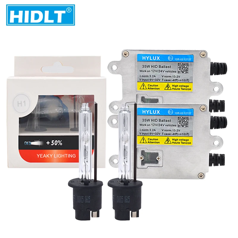 HIDLT полный комплект Hylux Yeaky Xenon HID фар H1 H3 H7 H8 H11 D2H 5500K 4500K 6500K AC 12V 24V тонкий Балласт