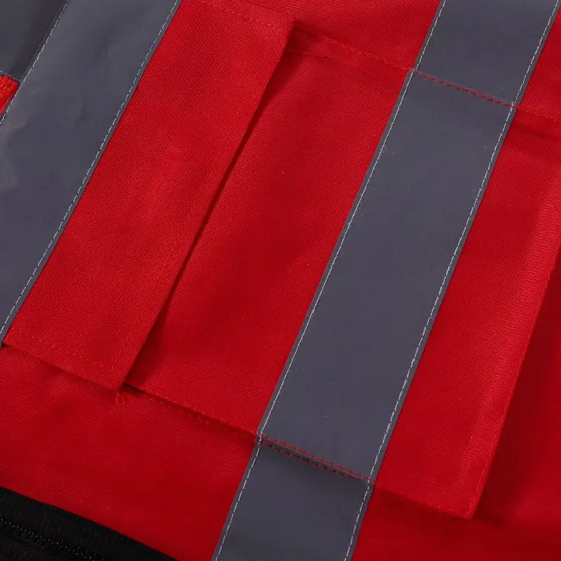 Hi-Vis жилет безопасности с молнией Светоотражающая куртка безопасности жилет 5 карманов