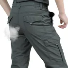 Мужские воздухопроницаемые утолщенные теплые быстросохнущие повседневные брюки, летние водонепроницаемые армейские военные брюки, мужские тактические брюки-карго