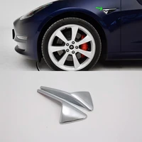 car accessories exterior decoration abs side light logo cover trim for tesla model 3 2019 car styling