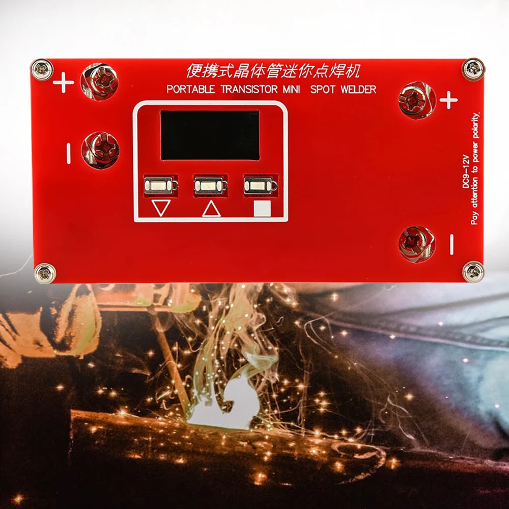 

Portable Transistor Mini Spot Welder Machine with LED Display Screen 18650 Battery Pack Semi-Automatic for Making Model Repair