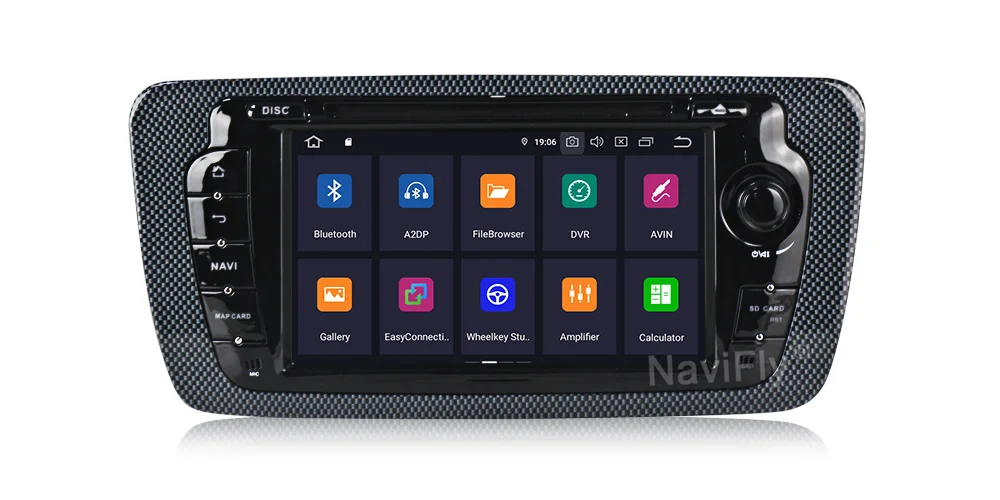 NaviFly Android9.0 ips экран DSP автомобильный dvd-плеер для сиденья Ibiza 2009-2013 gps навигация OBD2 RDS raido TPMS автопроигрыватель