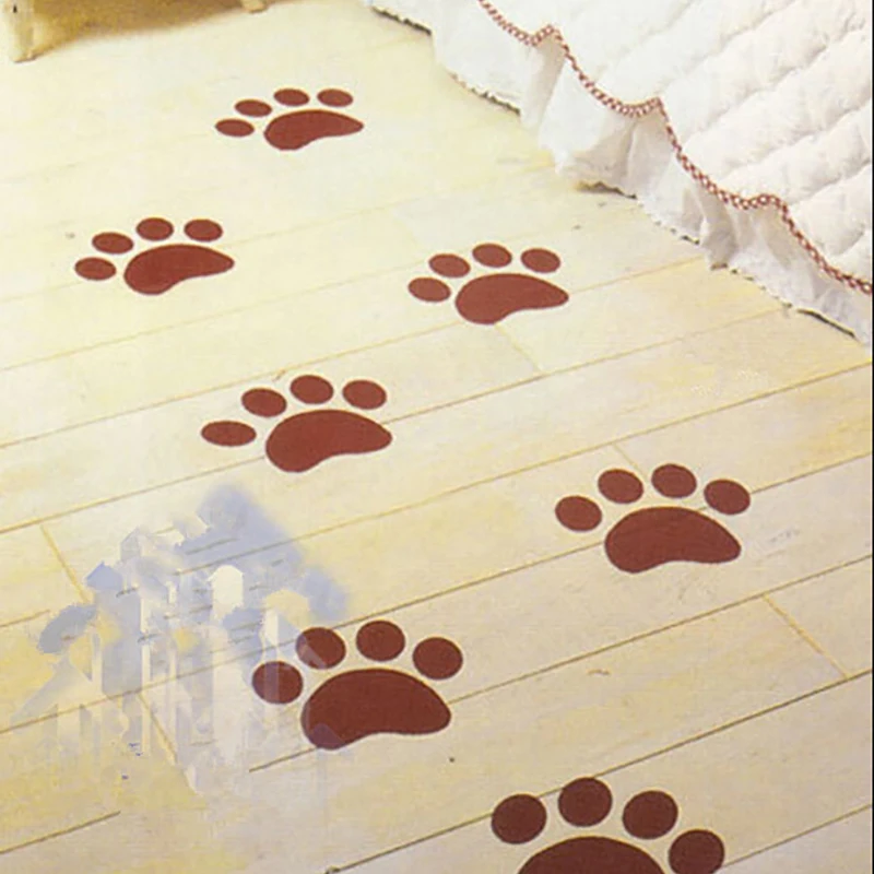48 шт./компл. с рисунком собачки и котика лапой печати наклейки на стену для