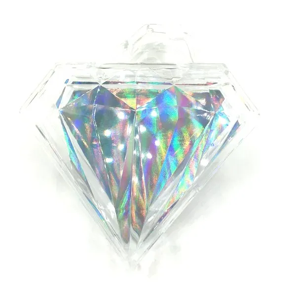 

New Acrylic case lashes empty packaging wholesale diamond false eyelash packaging box fake 3d mink eyelashes boxes faux cils