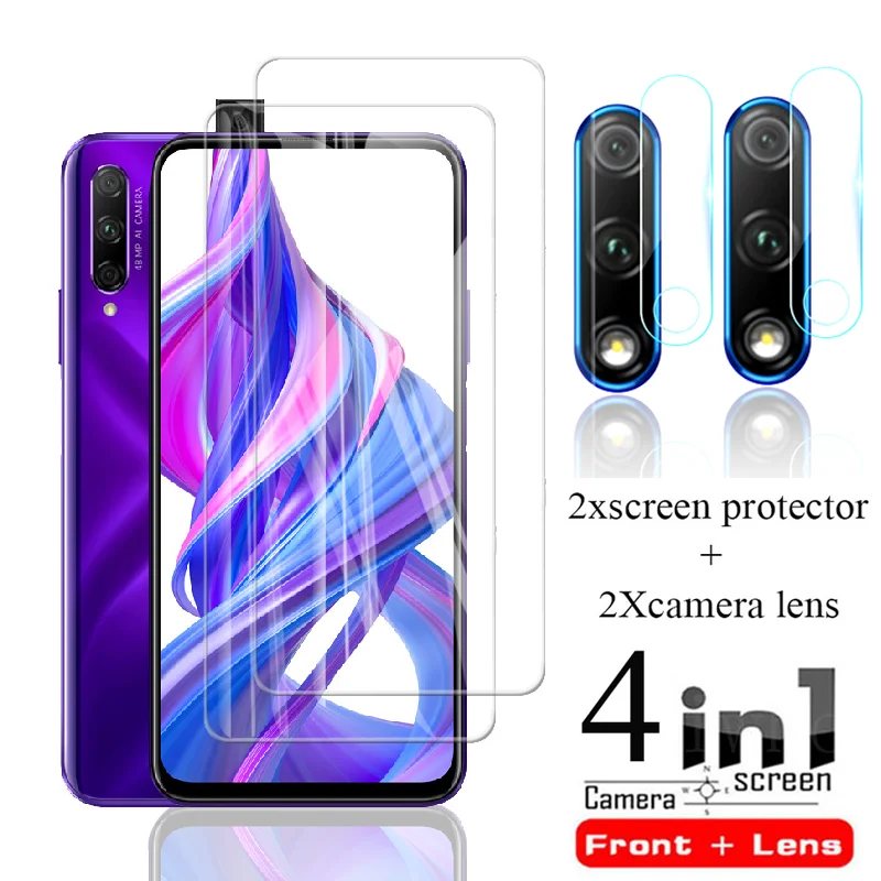 

4 in 1 Camera tempered Glass For huawei honor 9x lens protector Film on honor 9x honer 9 x honor9x pro 9xpro x9 protective glass
