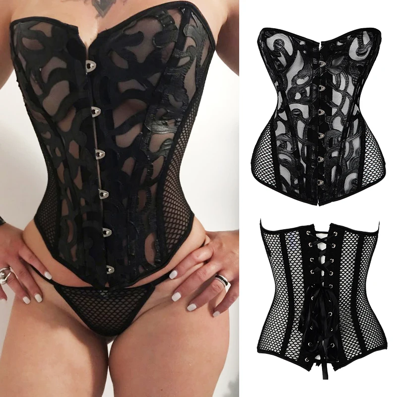 Корсет женский для коррекции талии пикантное белье в стиле стимпанк готический