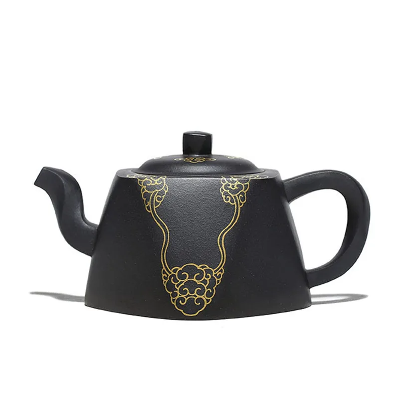 

Yixing High-end Tea Pot Master Handmade Purple Clay Teapot Raw Ore Black Mud Kettle Teaware Chinese Tea Ceremony Gifts 340ml