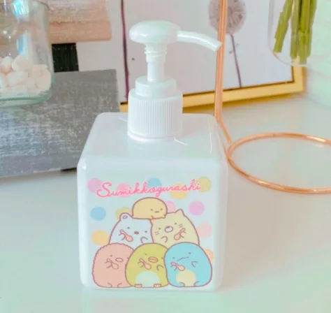 Портативный пластиковый дозатор мыла с милым белым принтом 20 шт./лот 10 моделей 250
