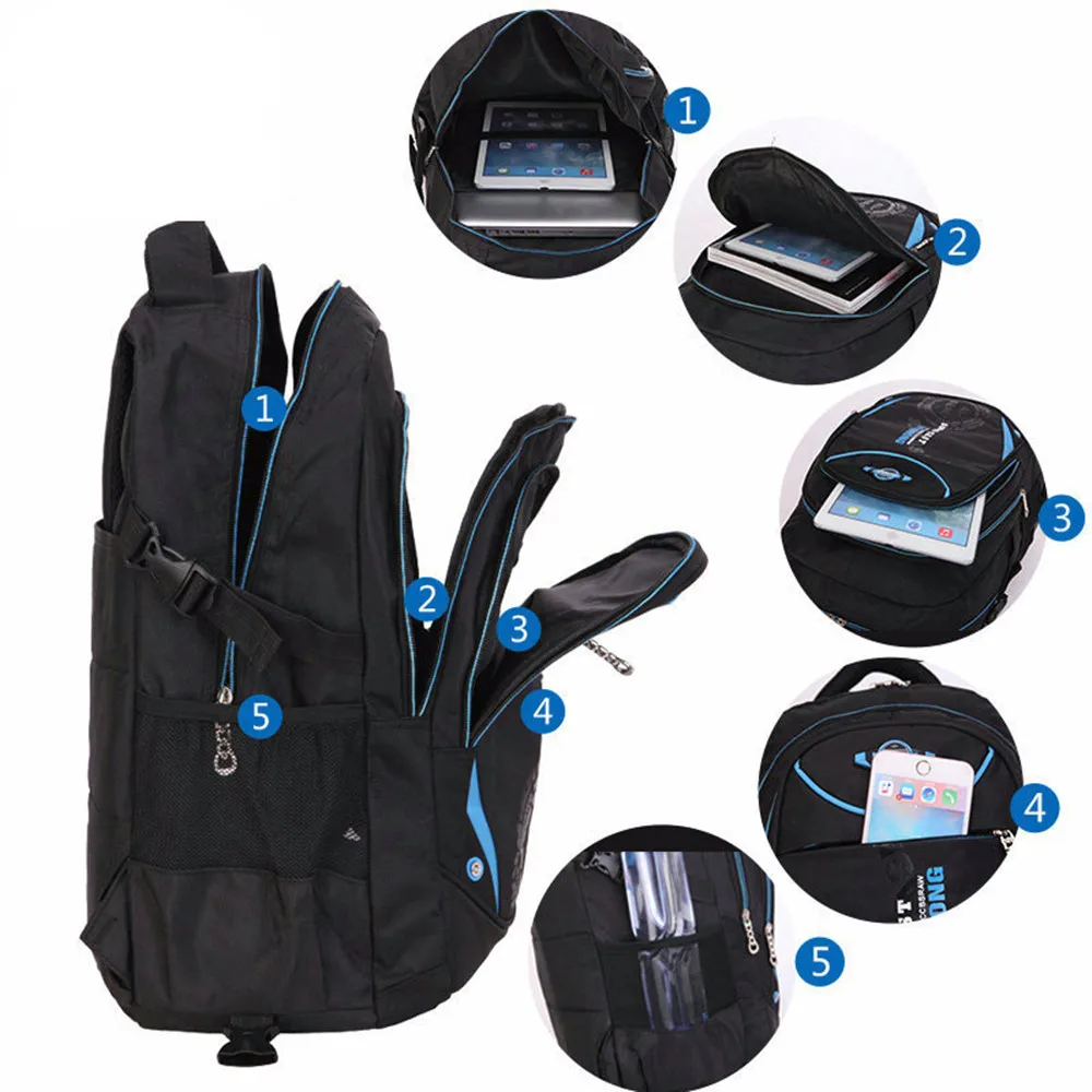 Водонепроницаемые съемные школьные ранцы для мальчиков и девочек детские