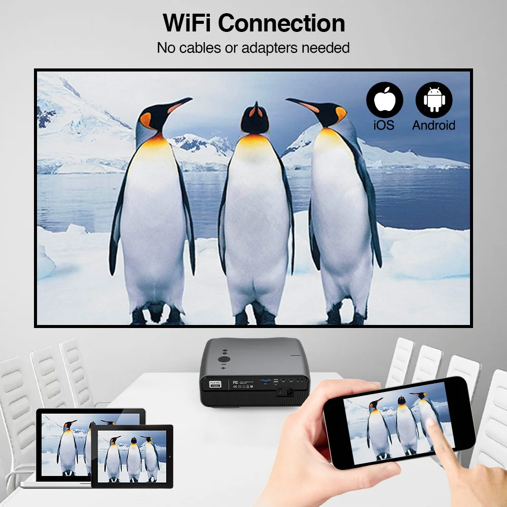 Домашний проектор 900DAB для домашнего кинотеатра светодиодное видео 7200 люмен