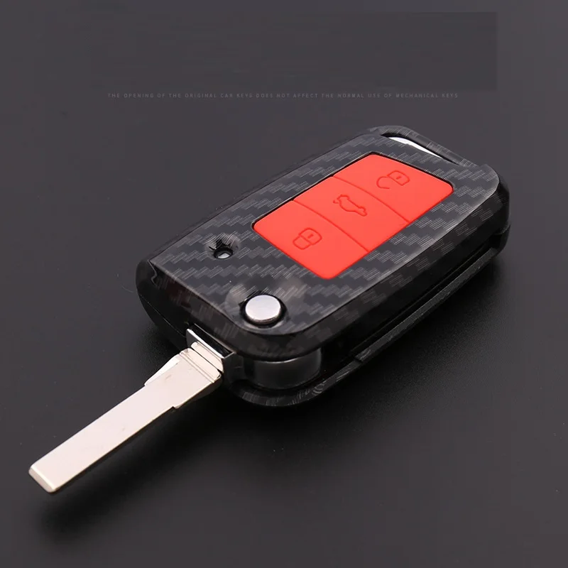 Чехол для автомобильного ключа из углеродного волокна чехол Volkswagen VW Golf 7 MK7 Tiguan