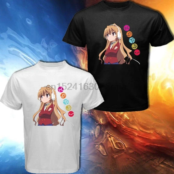 Новая футболка Toradora Taiga Aisaka Аниме Манга Япония черная белая мужская S - 5XL | Мужская