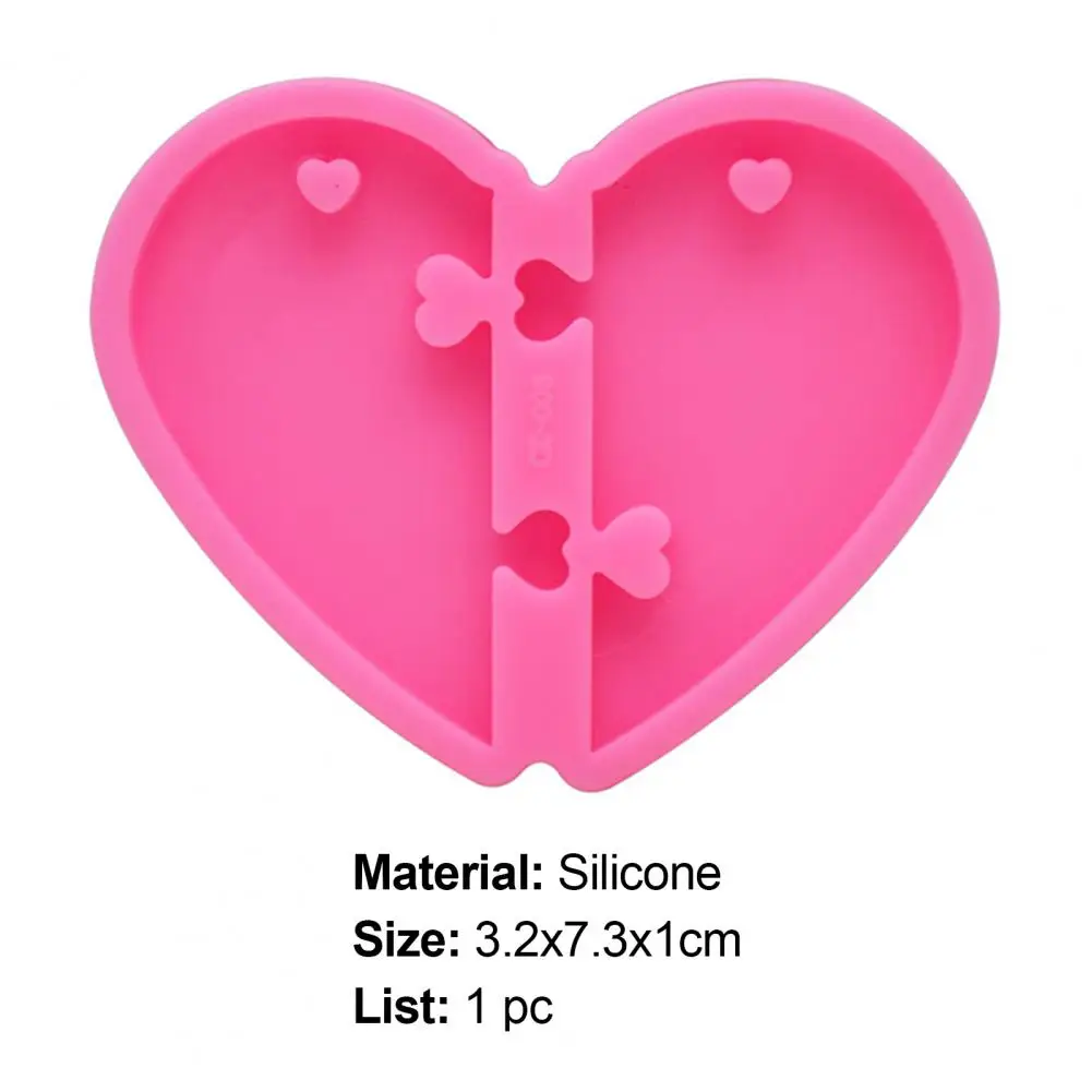 

Silicone Mold DIY Easy to Demold Cute Love Heart Puzzle Resin Casting Mold for Home