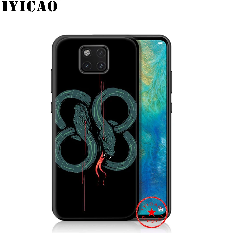 Мягкий чехол со змеиным дизайном IYICAO для Huawei P30 P20 P10 P9 P8 2017 2016 2015 P Smart Z Plus 2019 Mate 20 10