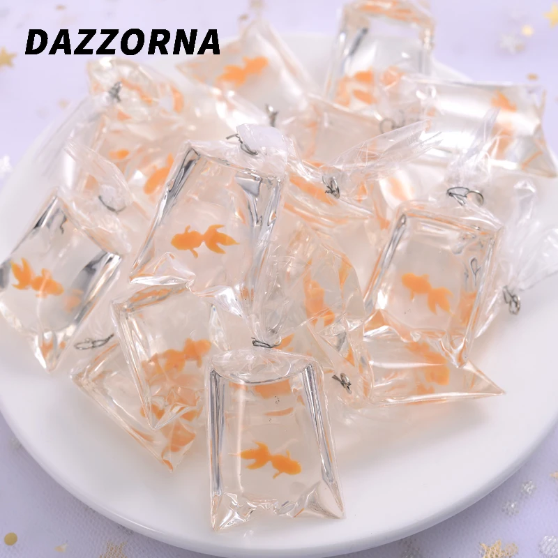 Модные Акриловые Подвески в виде золотой рыбки 3 цвета 6 цветов | Украшения и