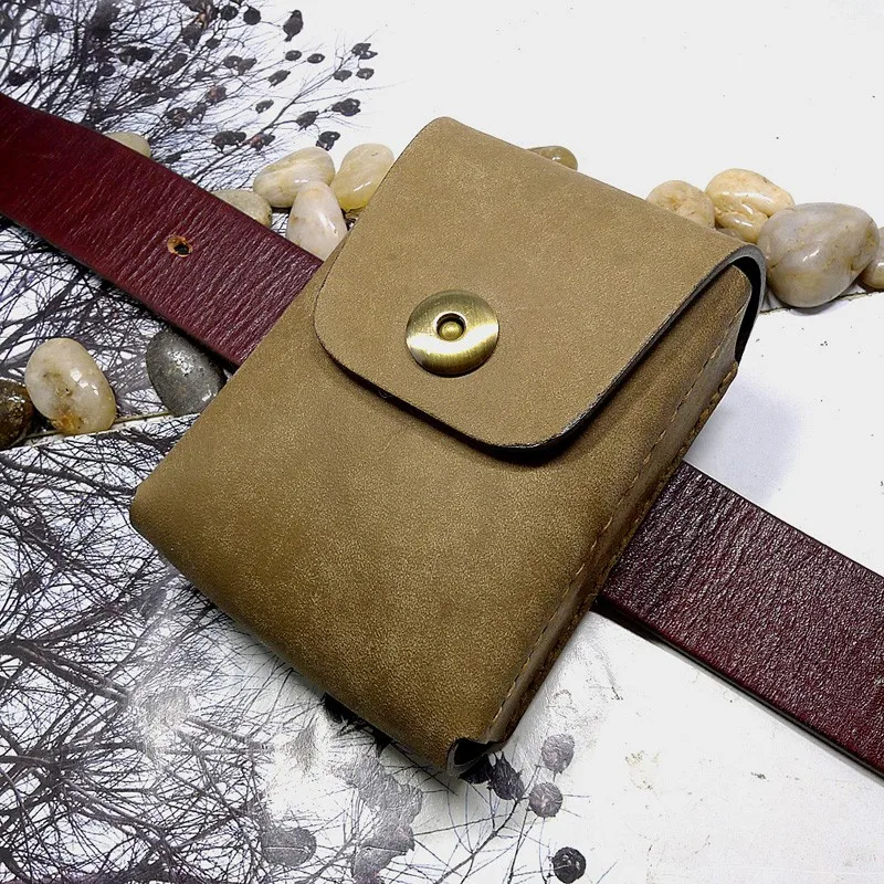 Поясная Сумка blongk из натуральной кожи многофункциональный чехол ручной работы