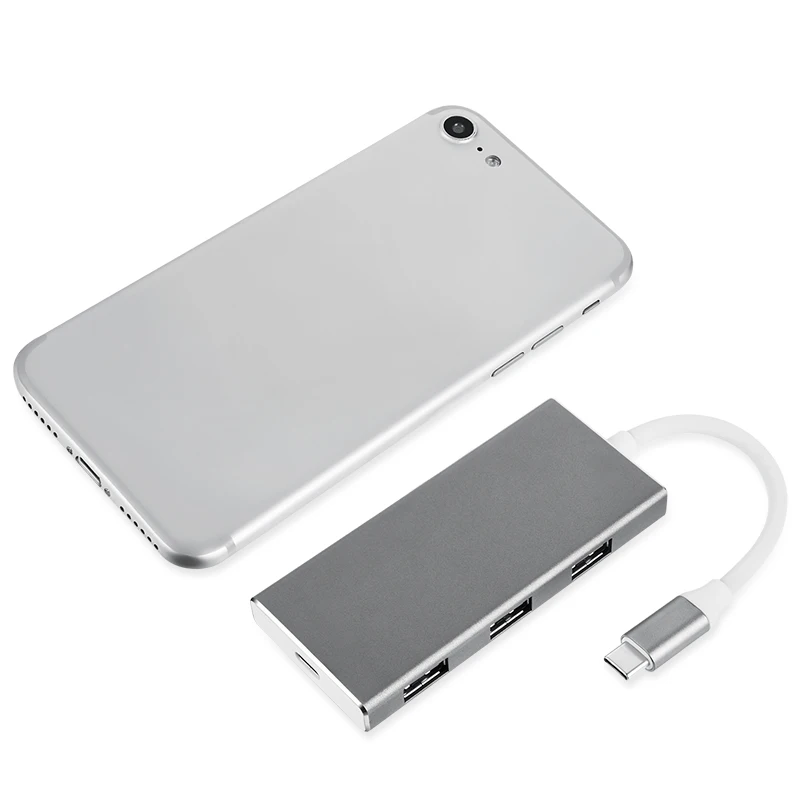 7-In-1 Type-C Hub Adapter 3 USB Ports HDMI Output Charging Port SD/Micro SD Card Reader for MacBook OD889 |