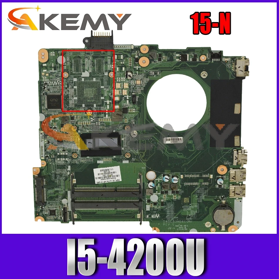 

732086-501 732086-601 For HP Pavilion 15-N I5-4200U Laptop Motherboard DA0U83MB6E0 SR170 DDR3 Notebook Mainboard