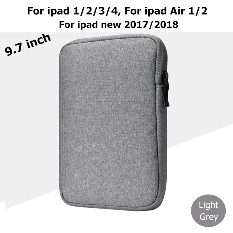9.7 inch light grey Противоударный чехол для планшета 6 7,9 ''для чтения электронных книг для iPad Pro 10,5/Air 2 iPad воздуха 1/iPad Air 2/3/4/Pro 9,7/ iPad - Цвет: 9.7 inch light grey