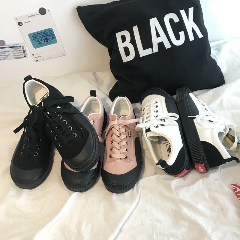 

SWYIVY Canvas Shoes Woman Casual Sneaker Flat Sneakers Women 2020 Spring Women Shoes Platform Sneakers Woman Hot Sale Ladies New
