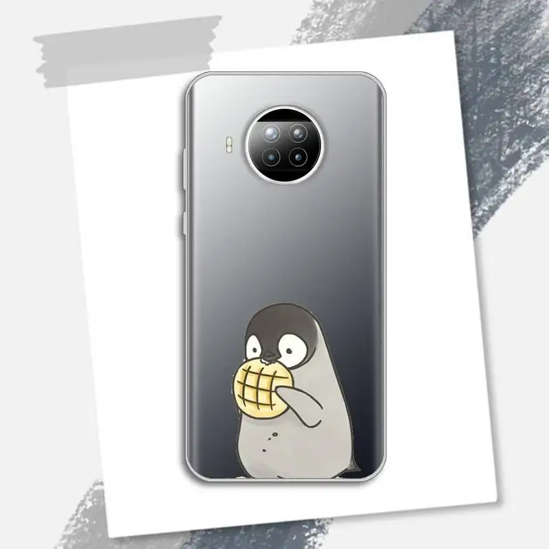 

Penguin cartoon Interesting Antarctica Phone Case Transparent for Xiaomi Redmi note 10 t 8 9 pro lite 11