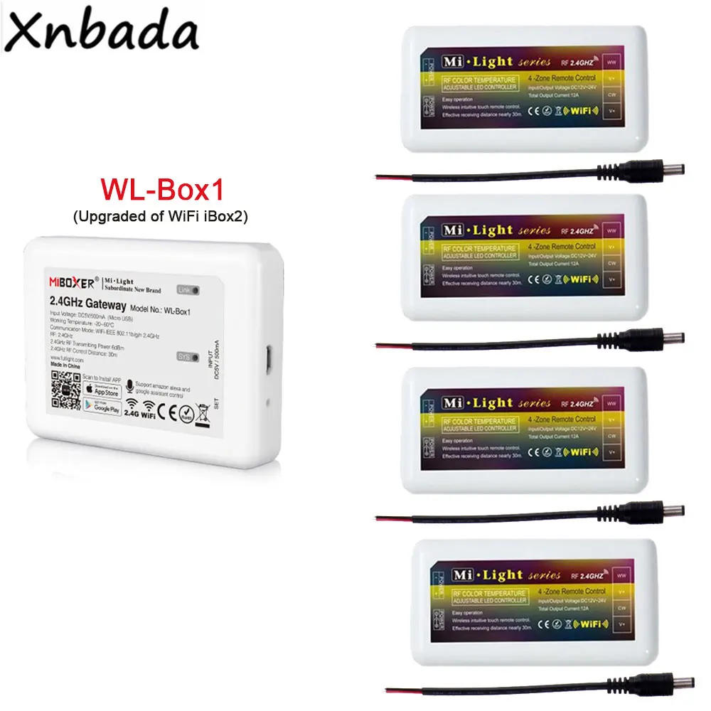 Mi светильник MiBoxer WL-Box1 светодиодный контроллер 2 4G CCT цветовая температура