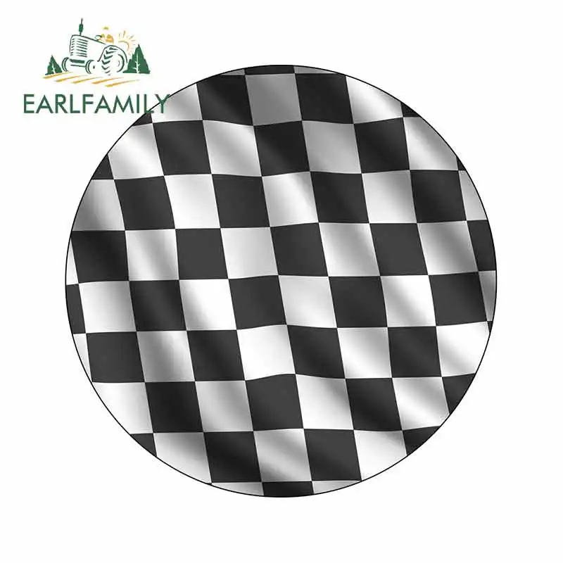 EARLFAMILY 13 см x 12 9 для флага в клетку изящная наклейка индивидуальные креативные