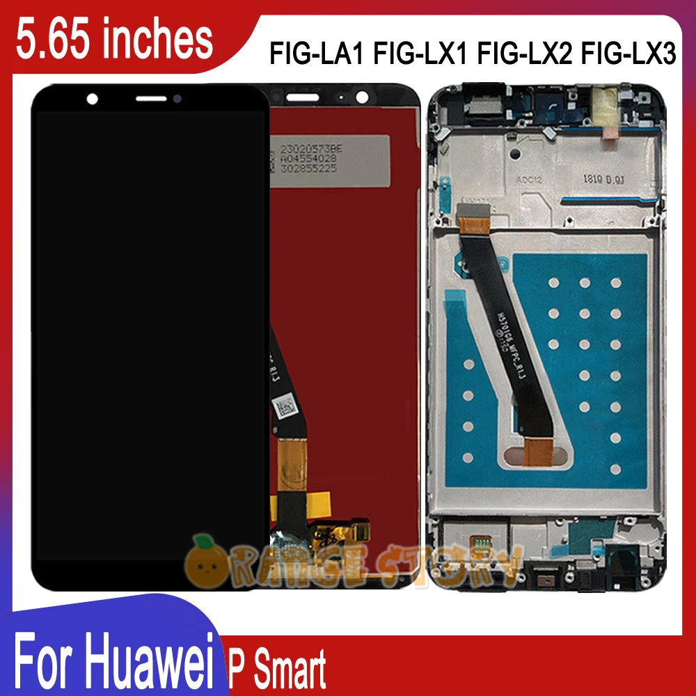 Протестированный ЖК дисплей для Huawei P Smart с сенсорным экраном дигитайзер в сборе