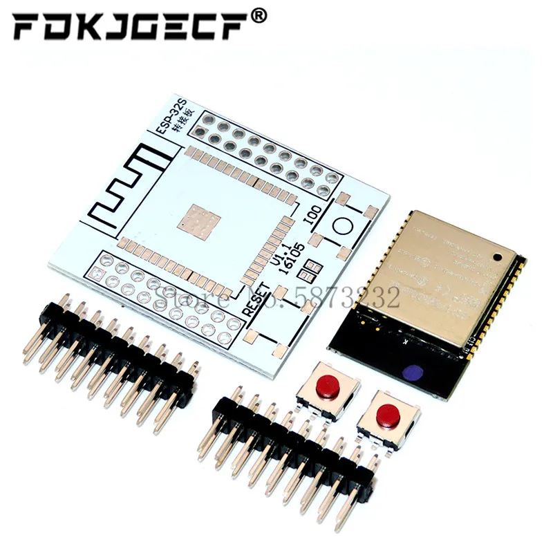 ESP32 ESP-WROOM-32 IoT Wifi Wlan BLE Module+ESP-32S Adapter Board