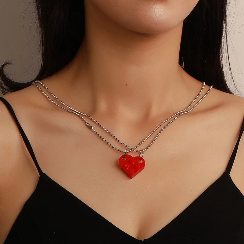 Пара кирпича стильный элегантный кулон &quotСердечко&quot Дамы дружбы 2