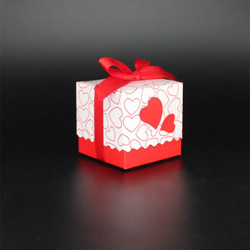 Candy Box Party Decorations Popular Red Heart Shaped Sugar Bag Gift Wedding Supplies Ribbon Packing Love Birthday Favour | Дом и сад